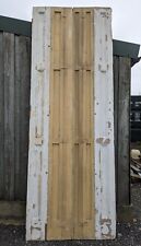 A SET OF VERY TALL RECLAIMED PAINTED PINE VICTORIAN SHUTTERS CS0144