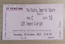 *RARE KAE TEMPEST TICKET CHELTENHAM FESTIVAL OF LITERATURE 10 OCT 2013*