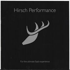 Saab Hirsch Performance Accessories 2008 UK Market Sales Brochure 9-3 & 9-5