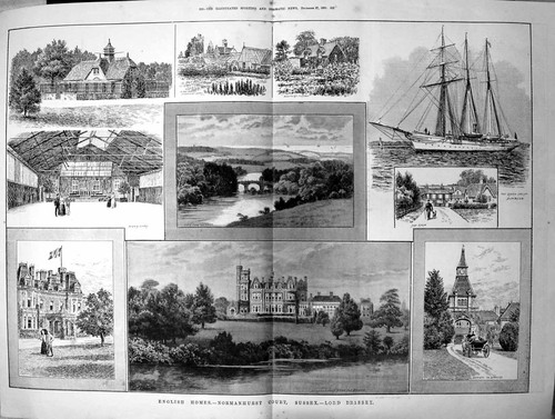 Antique old print english - antique,