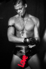 Monochrome Sexy Male Poster