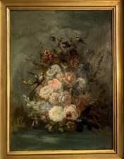 Antique Oil Painting ROCOCO Still Life Oil Painting FRENCH SCHOOL 19th Century