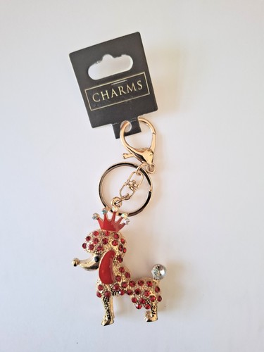 Poodle bag charm diamante - poodle,