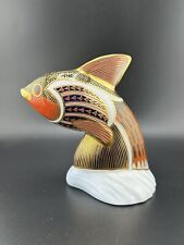 ROYAL CROWN DERBY TROPICAL FISH GUPPY Gold Stopper No Box