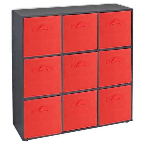 Wooden cubed bookcase - wooden,