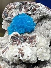 Cavansite Flower on Heulandite