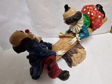 Cerrini Clown Couple On See Saw/swing