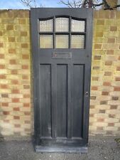 Reclaimed Old Edwardian Victorian Wooden Panel Front Door 2025mm x 813mm