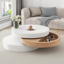 Round Rotating Coffee Table