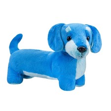 Sausage Dog Blue Soft Toy Fun