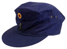 M43 WWII Shape Combat Cap Navy Uniform Hat Genuine German Military Navy Blue VTG