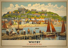 Whitby vintage british travel - british,