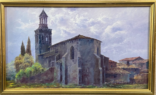 Oil painting spanish - spanish, school