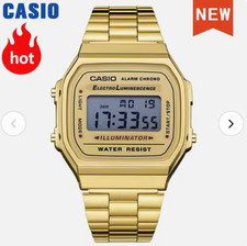 Casio Gold A168-Unisex Digital Watch Retro Classic,Golden Colour Water resistant