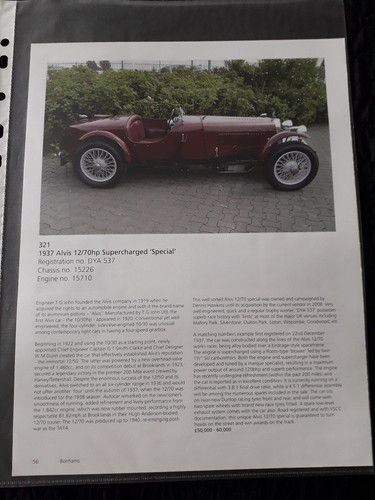 1937 alvis 70hp - 1937, 12/70hp