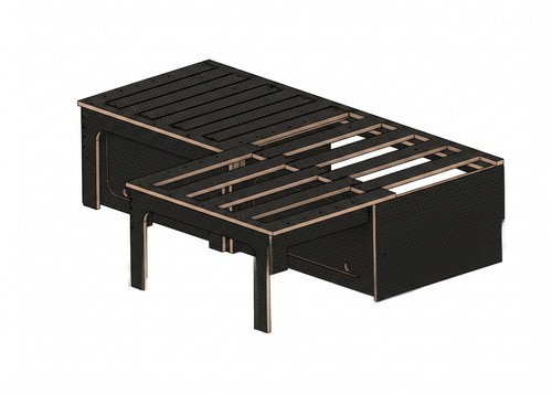 Hex board sliding bed - hex,