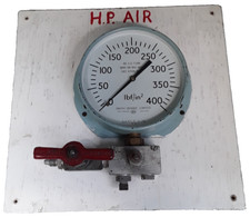Smith-Dennis Pressure Gauge, 0-400psi, with Walworth Tap, Used, Vintage, Test