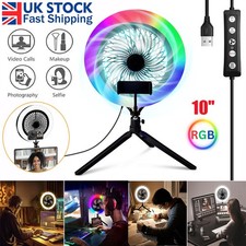 10" LED Ring Light with Tripod Stand Phone Mount for YouTube Makeup Video Live