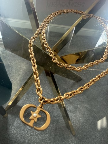 Dior gold double necklace - double,