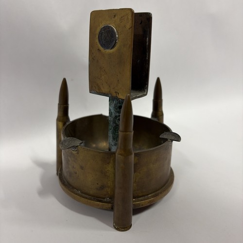 1943 wwii trench art ashtray - 1943,