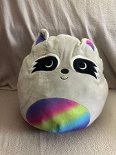 Squishmallows Max the rainbow Raccoon soft toy plush