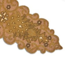 Beads Table Runner Gold And
