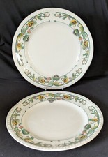 2 Churchill Super Vitrified, Hotel Ware 10" Floral Pattern Dinner Plates