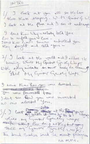 Beatles george harrison lyrics - harrison,