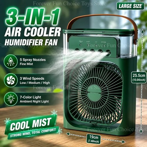 Mini air cooler fan - 3, in