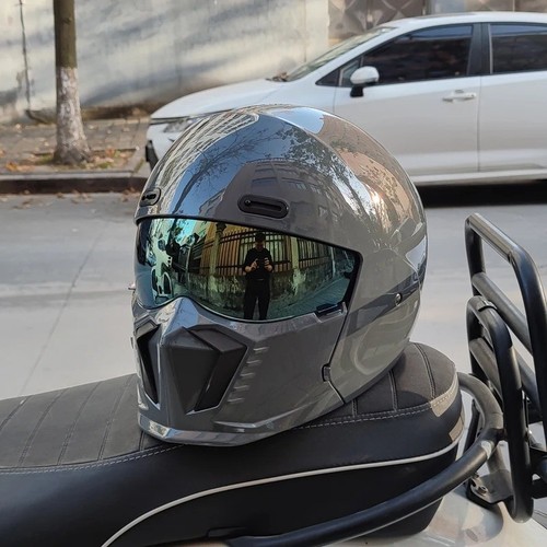Retro motorcycle helmet abs - helmet,