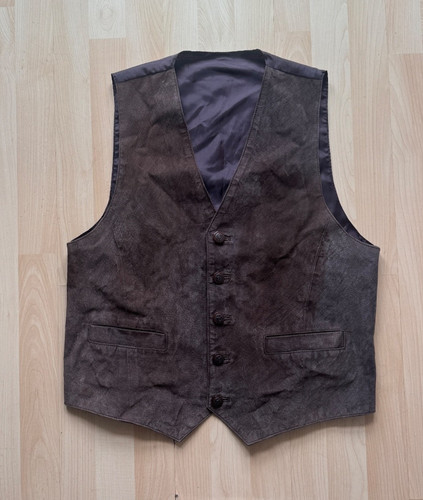 Men brown suede - men's, leather