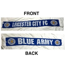 Leicester City FC BLUE ARMY scarf Official LCFC Merchandise pre-owned vgood cond