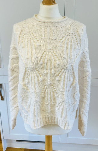 Cream cable knit - cable, jumper