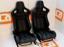 LRI leather 2-Stage heated front Corbeau high base seats Fit Land Rover Defender