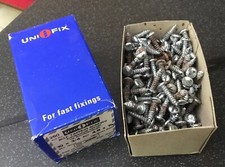 Box of 250 Unifix 4.8 x 13mm Zinc Plated Hardened Steel Head Self Tapping Screws