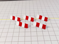 20x Red & White AIRCRAFT JET BLAST FENCES Airport Taxiway Models 1:400 Scale