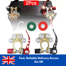 2X 12V Battery Terminals Connectors Clamps Quick Release For Caravan Car Van