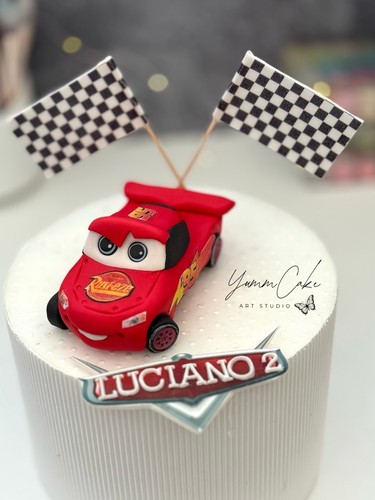 Lighting mcqueen car cake - lighting,