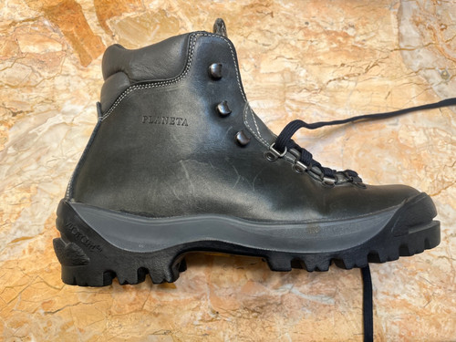Vintage leather mountaineering