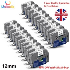 TZe-231 TZ-231 Label Tape 12mm Black on White for Brother P-Touch PT-H110 H107B