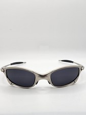 Oakley Like Juliet X-Metal Sunglasses Silver Frame Black Polarized Lens