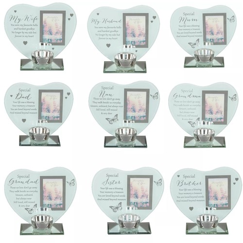 Glass memorial tea light - memorial,