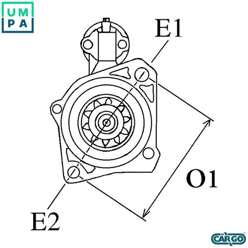 Starter 032 112 430 - for, vw
