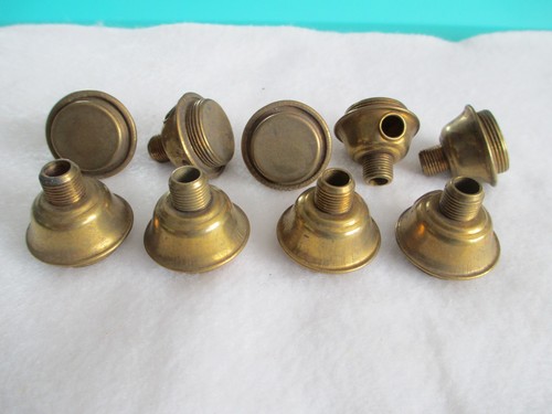 Vintage brass oil lamp - brass,