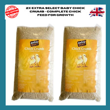 2X Extra Select Baby Chick Crumb - Complete Chick Feed for Growth, Quail Food