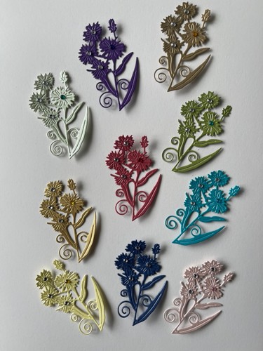 Flower die cut shapes for - cut,