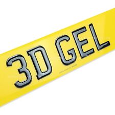 ✅ 3D Gel / 4D Laser Cut / 4D Gel Plates | Road Legal | DVLA RNPS | Custom Made