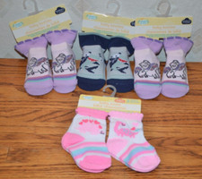 3 pair Newborn baby booties
