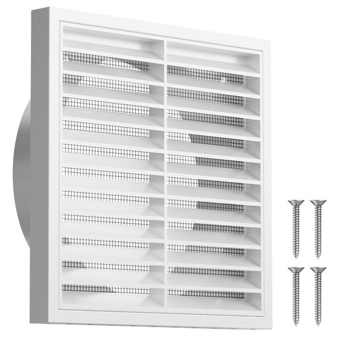 Hon guan 150mm white - hon&guan, louvred