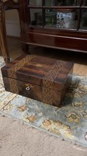 Antique Walnut Wooden Jewellery Box
